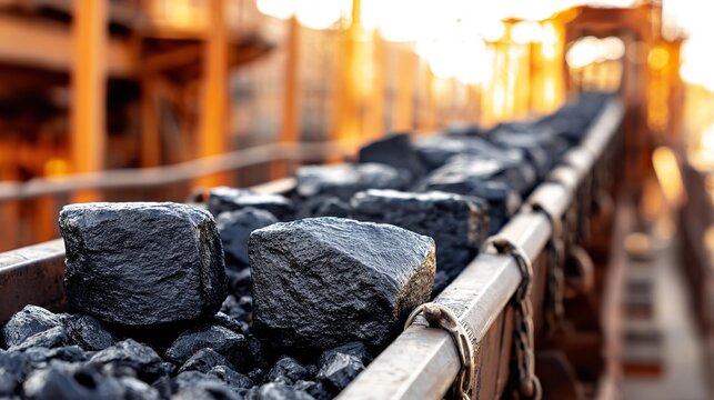 Conveyor belt for processing coal ore