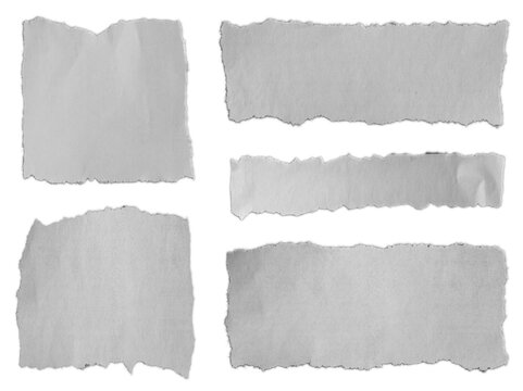 Torn pieces of paper
