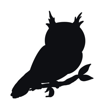 Wood Land Animals owl silhouette