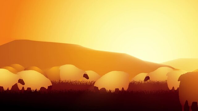 Jesus as the Good Shepherd, Christian Faith and Spiritual Guidance Motion Graphic