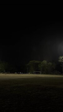 night time Football Ground