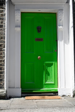 Green Door in Dublin Ireland