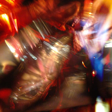 multiple exposure shiny glass surfaces with motion blur 