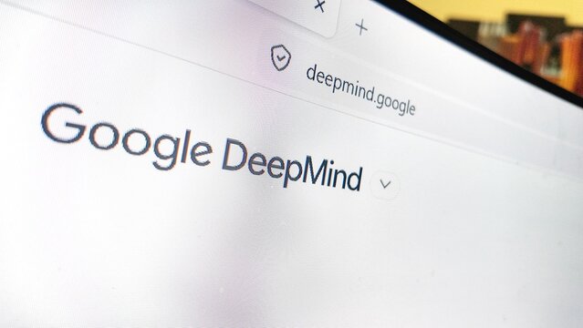 internet browser window with google deepmind website displayed