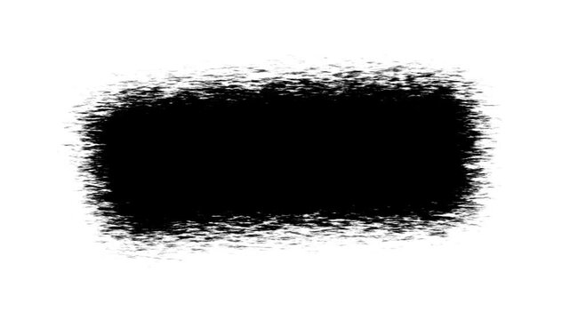 Paint brush transition fast abstract stroke black and white background, abstract paint brush stroke, black line brush strokes animation footage for video effect. 4k video