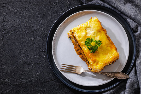 Lasagne alla Bolognese with beef ragu, cheese