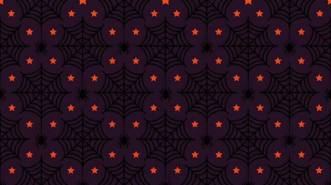 A spooky and seamless halloween pattern featuring glowing eyes and a dark mysterious atmosphere for festive designs