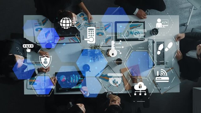 Home security icons show smart home, surveillance, and safety devices. Home security ensures monitoring, home security protection, and smart access. Funnel