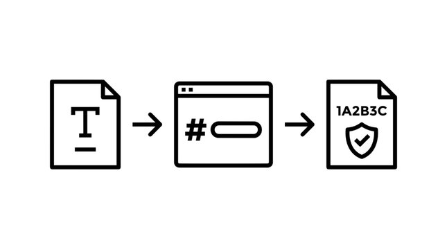 An infographic illustrating a process from text input to code generation and a secure, validated final output.