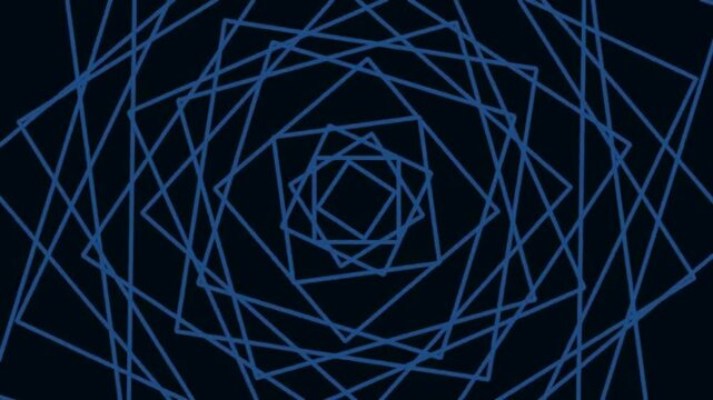 Geometric Spiral Lines Creating Dynamic Visuals in Dark Background