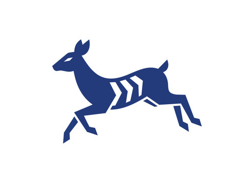 Mule deer geometric logo 202608290257