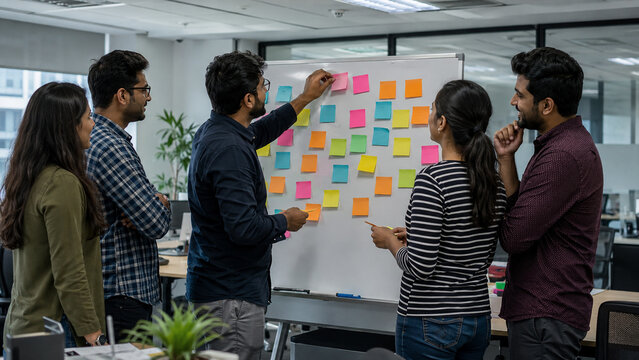 Creative brainstorming &mdash; teamwork and idea generation concept