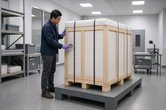 Museum Collection Preservation Sealed Supplies And A Portable Magnifier Providing Restrained Context Spacious Composition With Clear Circulation And Cool Even Ceiling Light