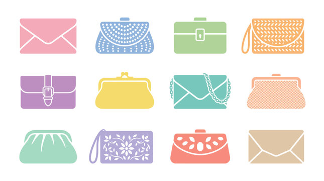 Colorful Handbags and Purses Collection.