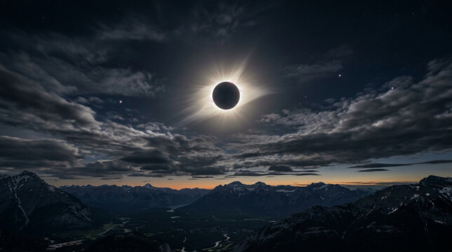 Solar and Lunar Eclipse &ndash; Spectacular Celestial Event in the Night and Day Sky