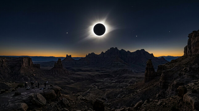 Solar and Lunar Eclipse &ndash; Spectacular Celestial Event in the Night and Day Sky