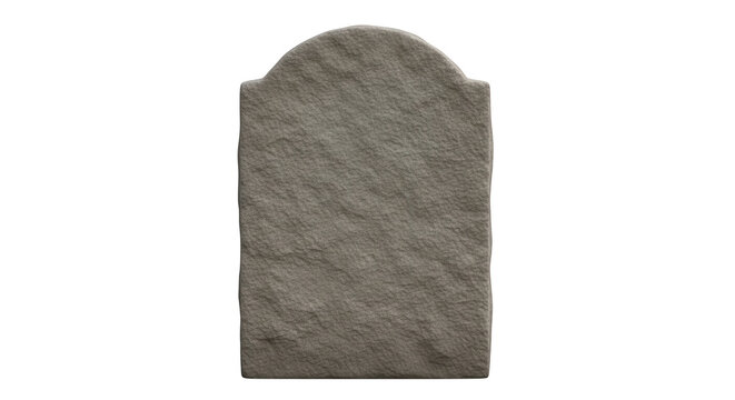 Blank stone gravestone tombstone isolated on transparent background
