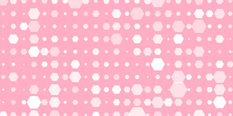 Pink Hexagon Pattern Background With Soft Pastel Geometric Honeycomb Shapes For Modern Design © Suhairiyah