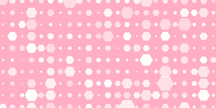 Pink Hexagon Pattern Background With Soft Pastel Geometric Honeycomb Shapes For Modern Design