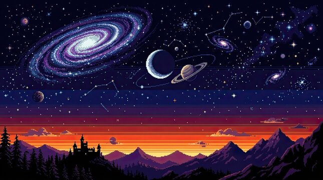 starry night sky