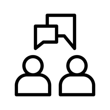 Conversation Icon Vector Symbol Design Illustration