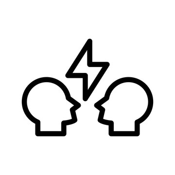 Conflict Resolution Icon Vector Symbol Design Illustration