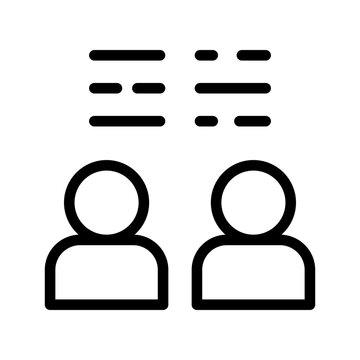 Dialogue Icon Vector Symbol Design Illustration
