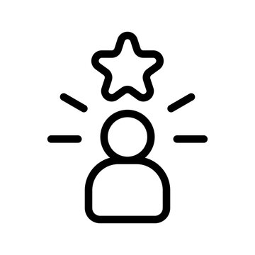 Self Confidence Icon Vector Symbol Design Illustration