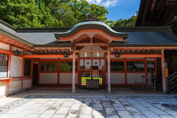 Obraz premium Oyamazumi Shrine in Imabari, Ehime, Japan – Historic Shinto Shrine on Omishima Island