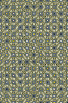 Organic Loop Illusion Pattern, curved lines connected into endless pattern, loops and ovals in flowing rhythm. reaction diffusion geometry aesthetics, natural motifs abstract