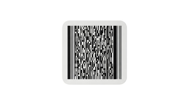 Square White Barcode Sticker Label for Retail Inventory