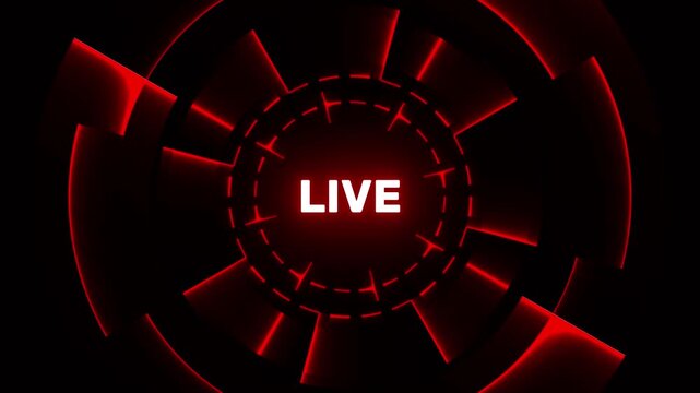 live streaming broadcast icon with alpha channel in 4k
