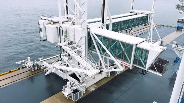 Passenger Boarding Bridge at Tokyo International Cruise Terminal, Japan
