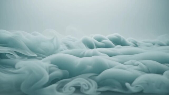 abstract soft blue fog moving gently across floor background