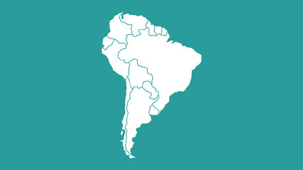 Illustrative map of Latin America © Aisyah