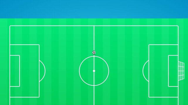soccer players scoring a goal on a football field, Fair Play &mdash; Say No To Racism animation
