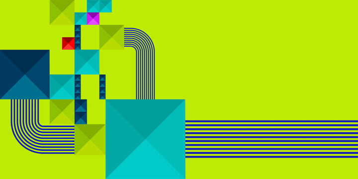 Abstract background with a blue striped pattern.