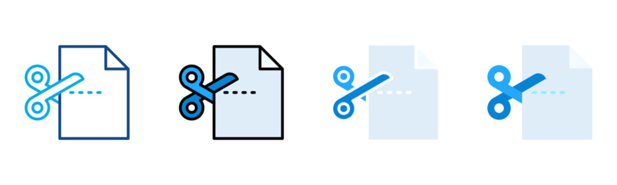 Cut Icon Multiple Style Collection