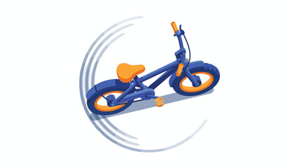 Naklejka premium BMX Bike Performing Mid Air Trick