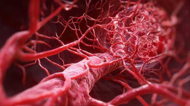 Human Blood Vessel Network Visualization