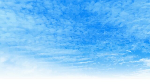 Cirrocumulus Clouds in Blue Sky 4K