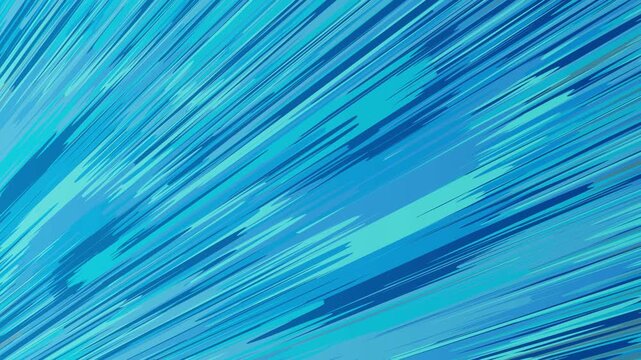 Blue Abstract Motion Speed Lines 4K