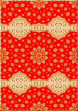 seamless pattern with red ribbon
Vibrant tribal Floral Tileable Vector Background 
BOhemian Red and Beige Ornamental  Seamless Desigr