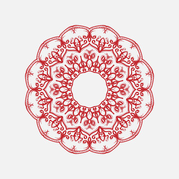 round ornamental round lace pattern