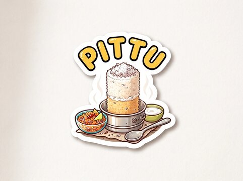 Pittu sticker illustration