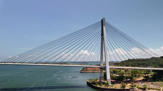 Barelang Bridge Overview, Batam, Indonesia - Cinematic Stock Footage, 4K