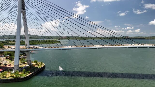 Barelang Bridge Connecting Islands in Batam, Indonesia in 4K Cinematic