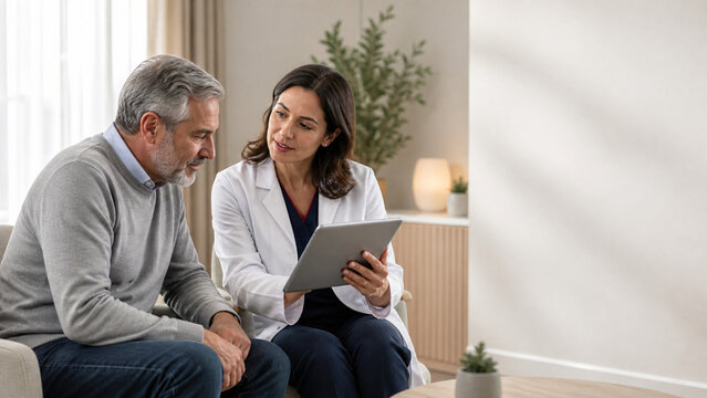 Medical Specialist Explaining Personalized Care to a Patient