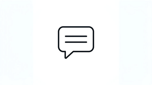 Speech bubble icon representing chat communication and messaging with communication dialogue conversation illustration isolated background