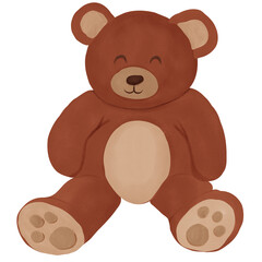 Fototapeta premium Fluffy teddy bear foy kids hug and sleep with them